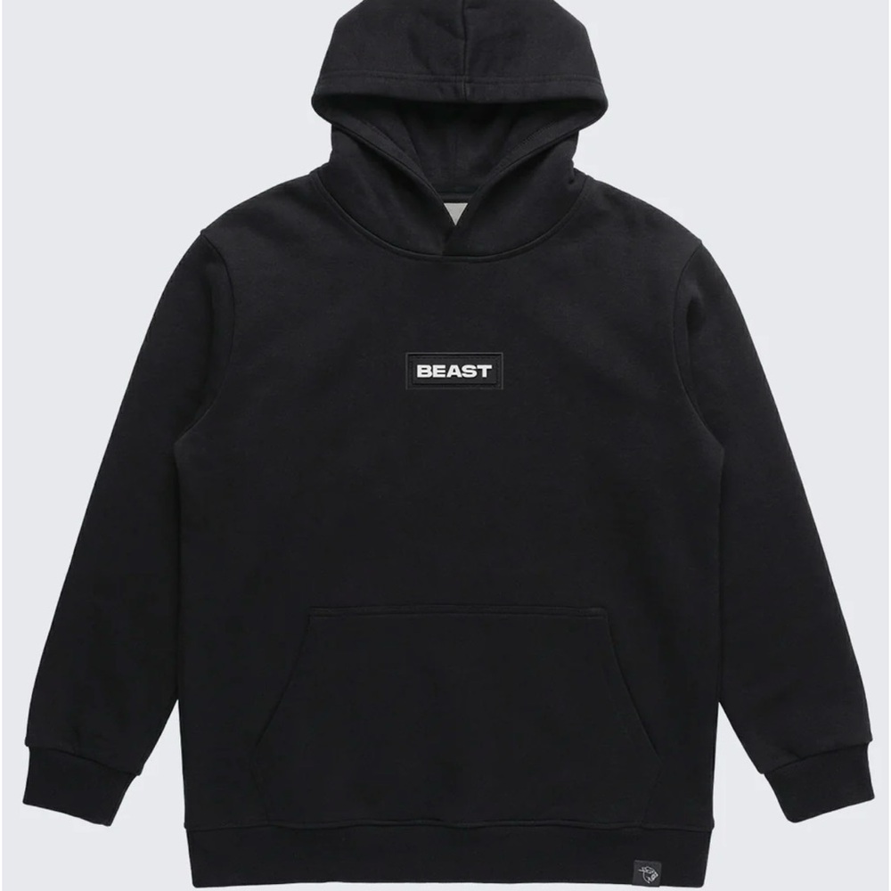 Mr. Beast Black Pullover Hoodie for Men
